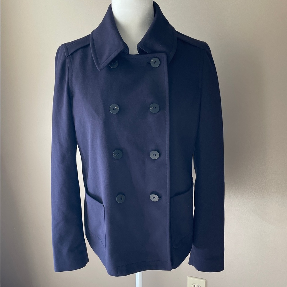 Liz Claiborne navy blue pea coat women small